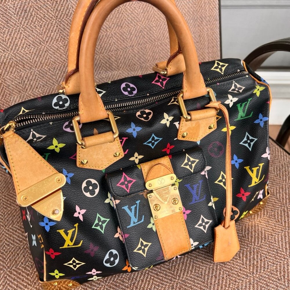 Authentic Louis Vuitton Multi Color Speedy 30